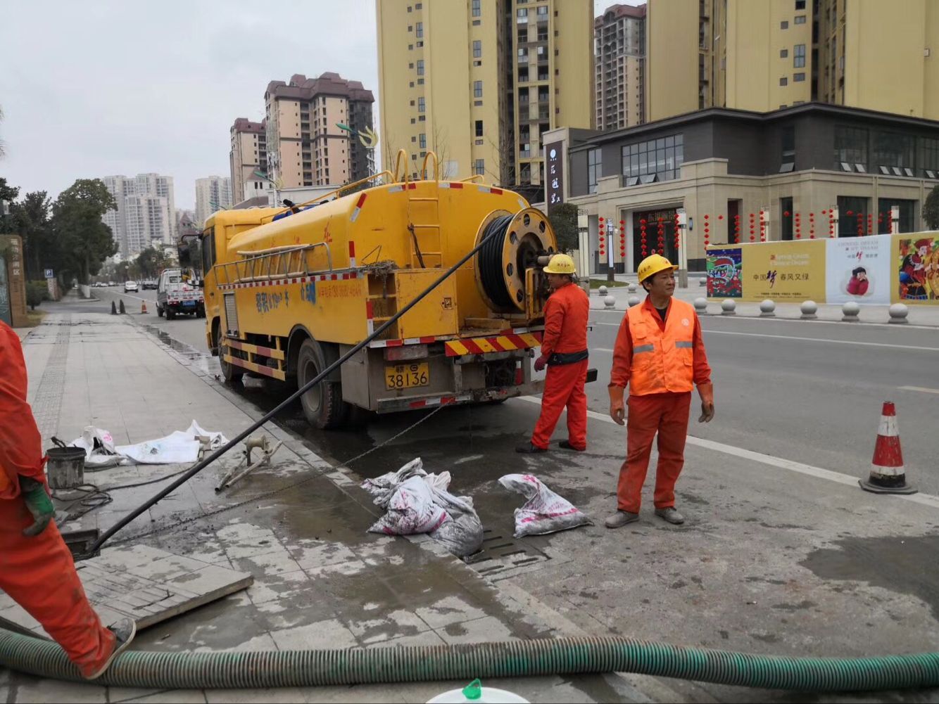 泗洪排污管道清淤-管道清洗