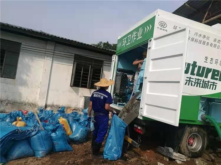 泗洪工业污泥压干处理